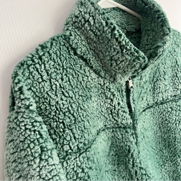 Boxercraft Sherpa Quarter Zip Pullover Green XL - Picture 3 of 9